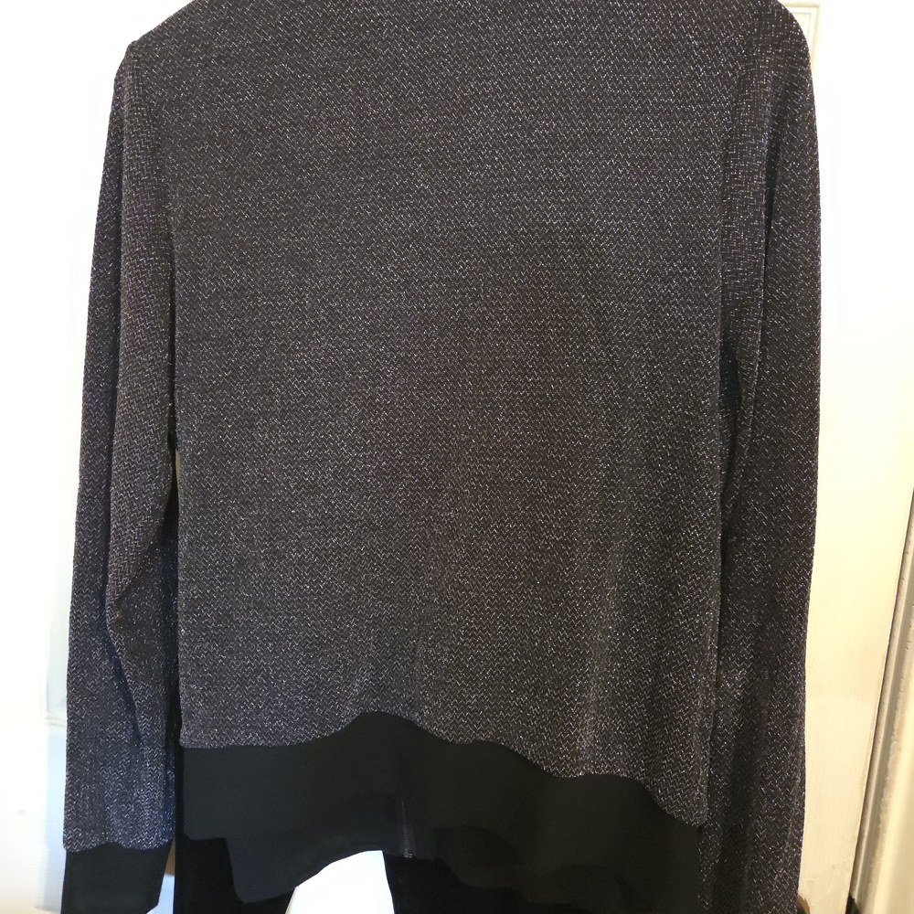 Torrid Black And Silver Patterned Jacket - image 3